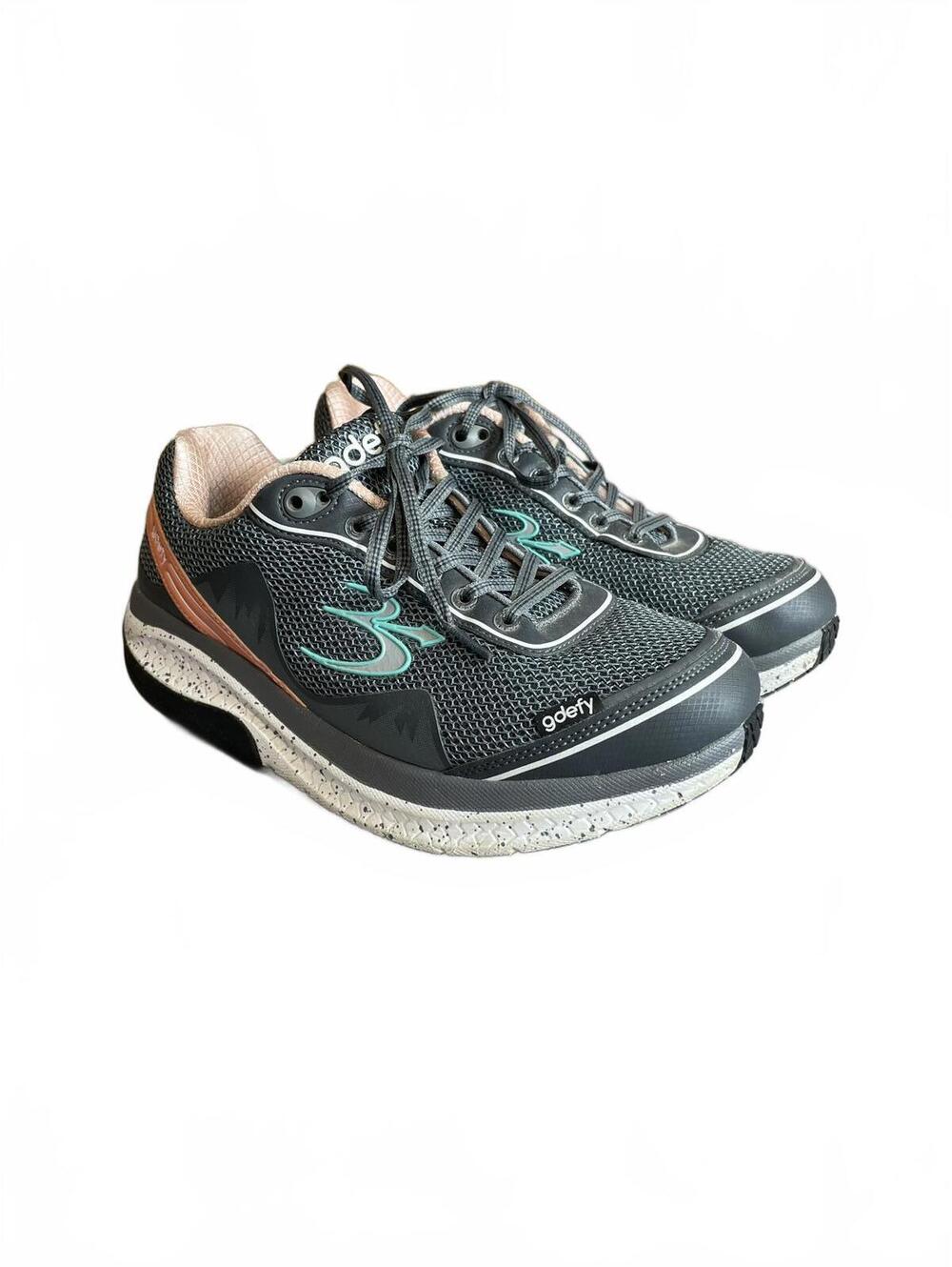 Gravity Defyer Women's Mighty Walk athletic walking shoes in gray 9